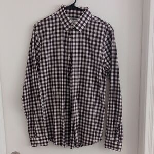 Levi's Men's Checkered Shirt - Black and White